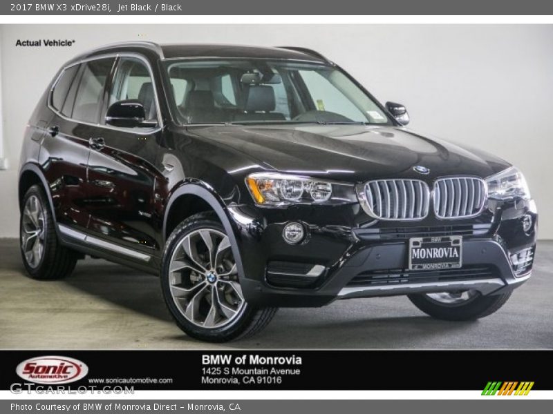 Jet Black / Black 2017 BMW X3 xDrive28i