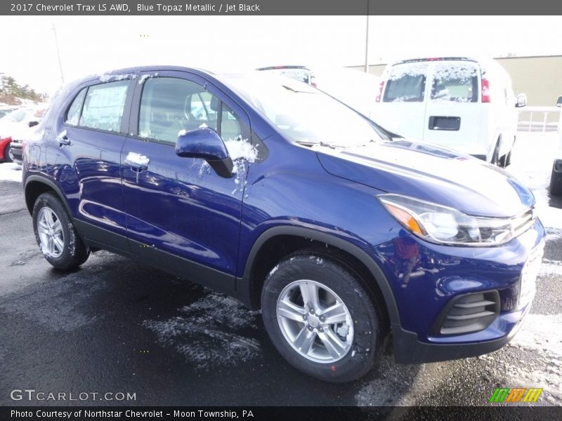 Blue Topaz Metallic / Jet Black 2017 Chevrolet Trax LS AWD