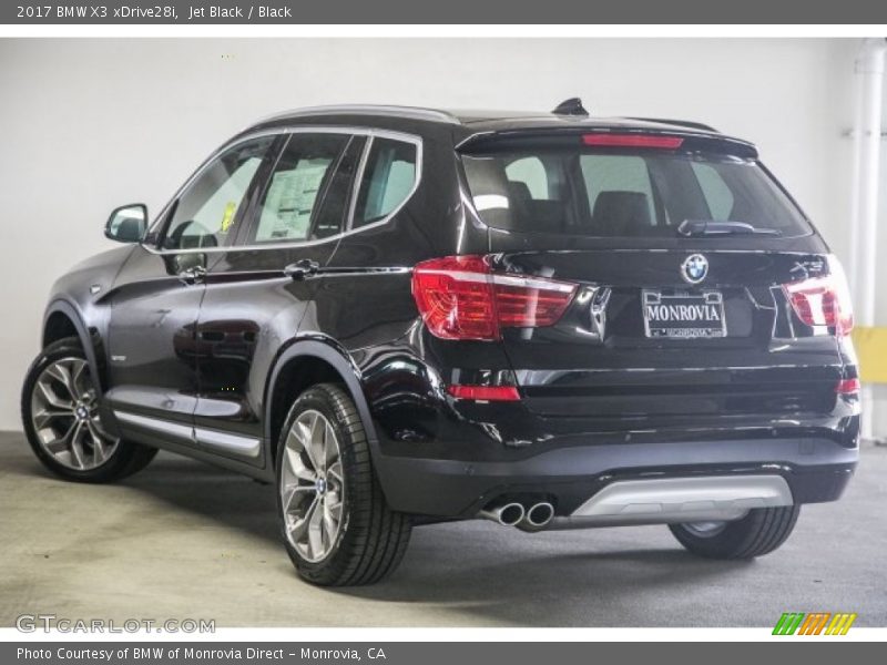 Jet Black / Black 2017 BMW X3 xDrive28i