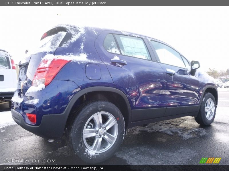 Blue Topaz Metallic / Jet Black 2017 Chevrolet Trax LS AWD