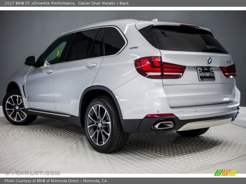 Glacier Silver Metallic / Black 2017 BMW X5 xDrive40e iPerformance