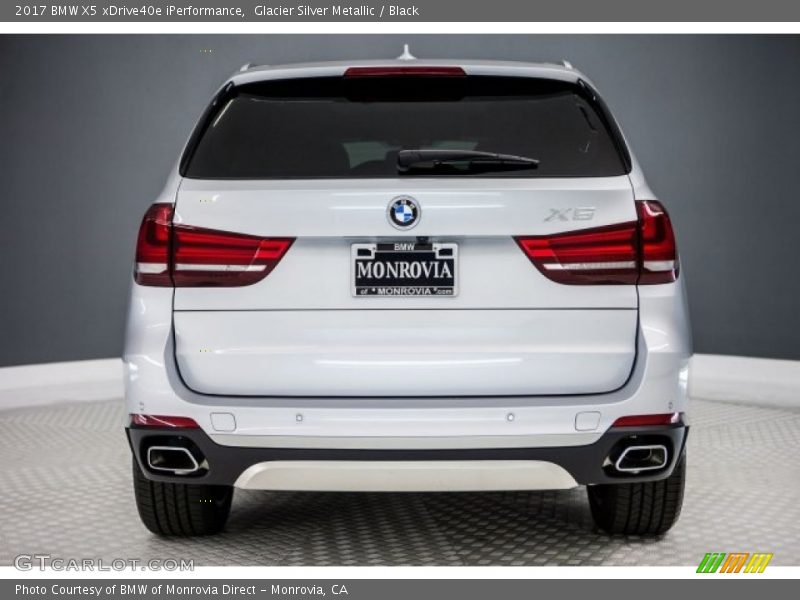 Glacier Silver Metallic / Black 2017 BMW X5 xDrive40e iPerformance