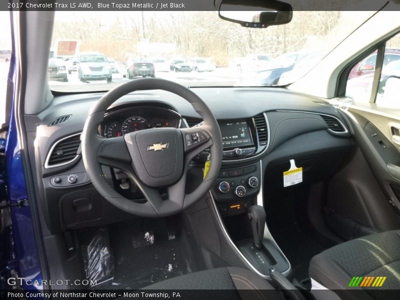 Blue Topaz Metallic / Jet Black 2017 Chevrolet Trax LS AWD