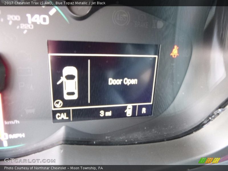 Blue Topaz Metallic / Jet Black 2017 Chevrolet Trax LS AWD