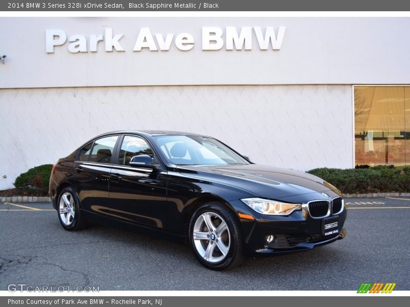 Black Sapphire Metallic / Black 2014 BMW 3 Series 328i xDrive Sedan