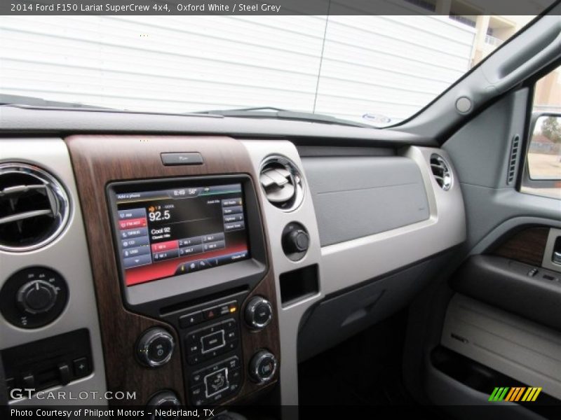 Oxford White / Steel Grey 2014 Ford F150 Lariat SuperCrew 4x4