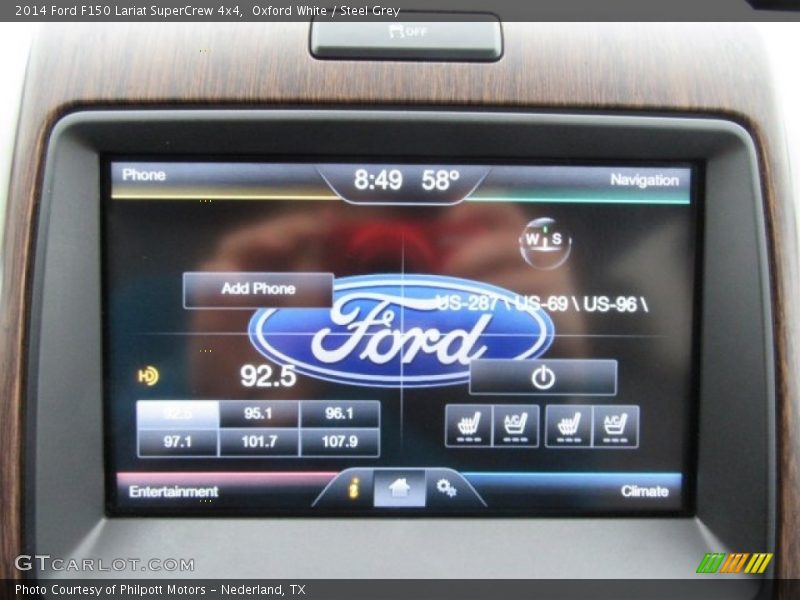 Oxford White / Steel Grey 2014 Ford F150 Lariat SuperCrew 4x4