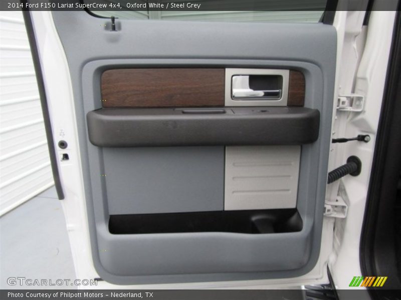 Oxford White / Steel Grey 2014 Ford F150 Lariat SuperCrew 4x4