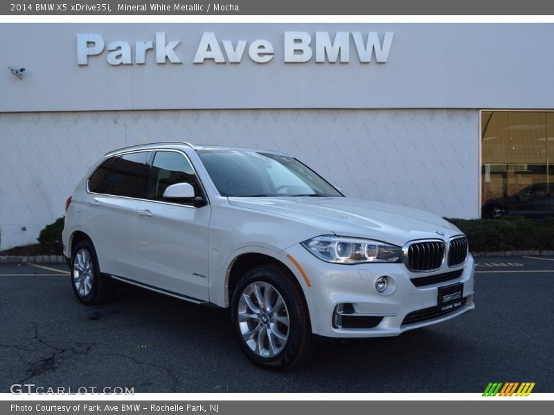 Mineral White Metallic / Mocha 2014 BMW X5 xDrive35i