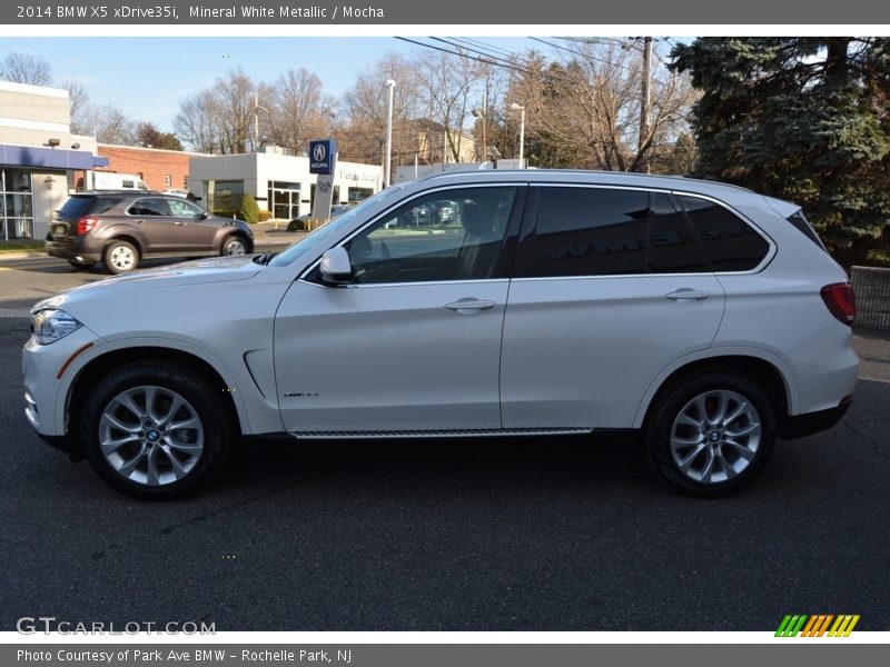 Mineral White Metallic / Mocha 2014 BMW X5 xDrive35i