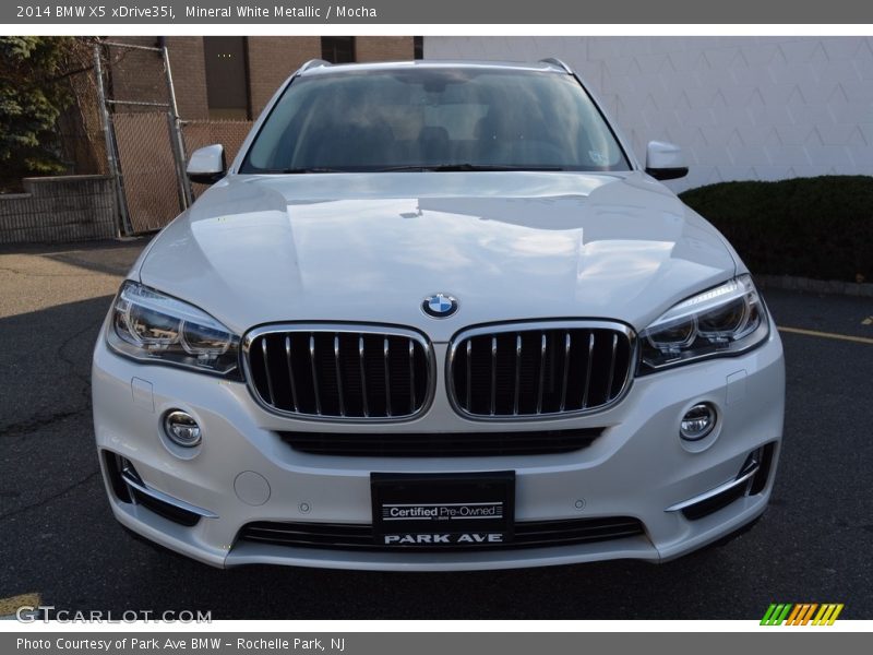 Mineral White Metallic / Mocha 2014 BMW X5 xDrive35i