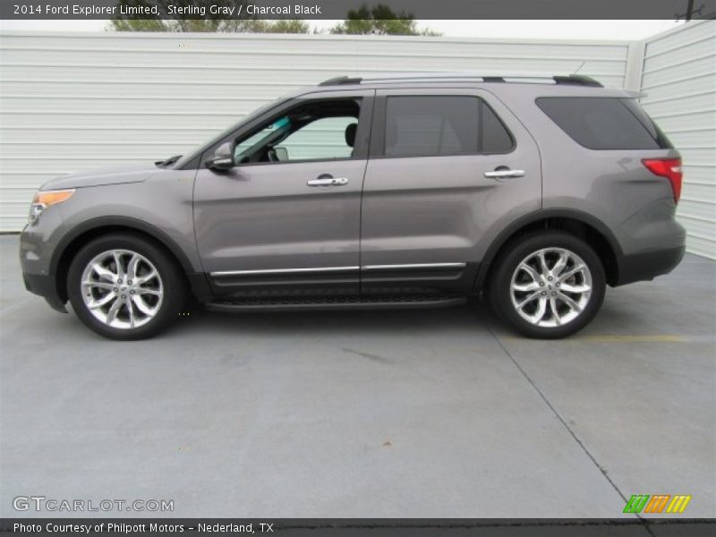 Sterling Gray / Charcoal Black 2014 Ford Explorer Limited