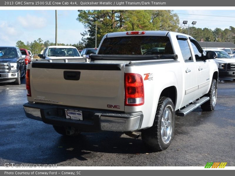 Quicksilver Metallic / Light Titanium/Dark Titanium 2013 GMC Sierra 1500 SLE Crew Cab 4x4