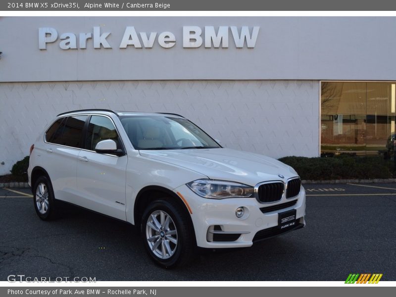 Alpine White / Canberra Beige 2014 BMW X5 xDrive35i