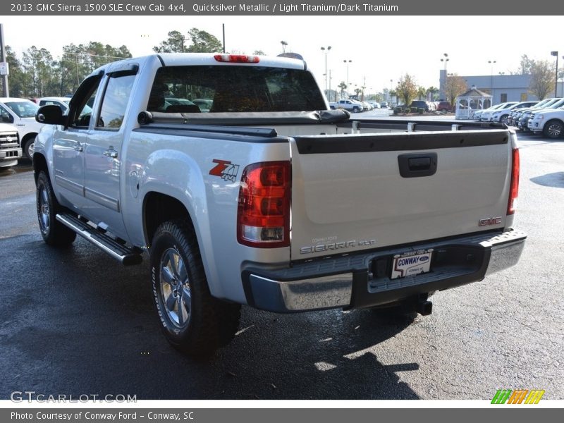 Quicksilver Metallic / Light Titanium/Dark Titanium 2013 GMC Sierra 1500 SLE Crew Cab 4x4