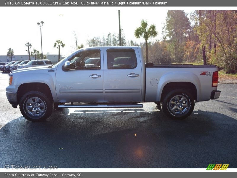 Quicksilver Metallic / Light Titanium/Dark Titanium 2013 GMC Sierra 1500 SLE Crew Cab 4x4