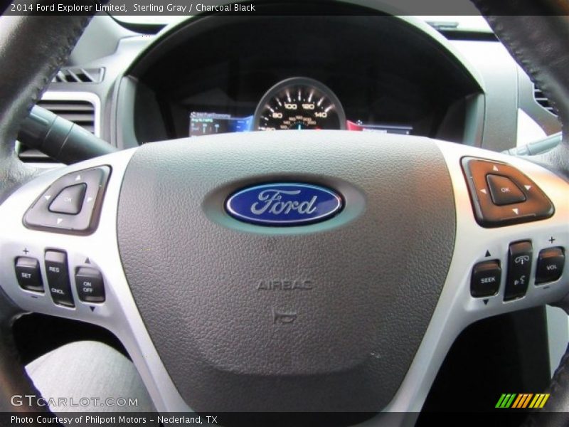 Sterling Gray / Charcoal Black 2014 Ford Explorer Limited