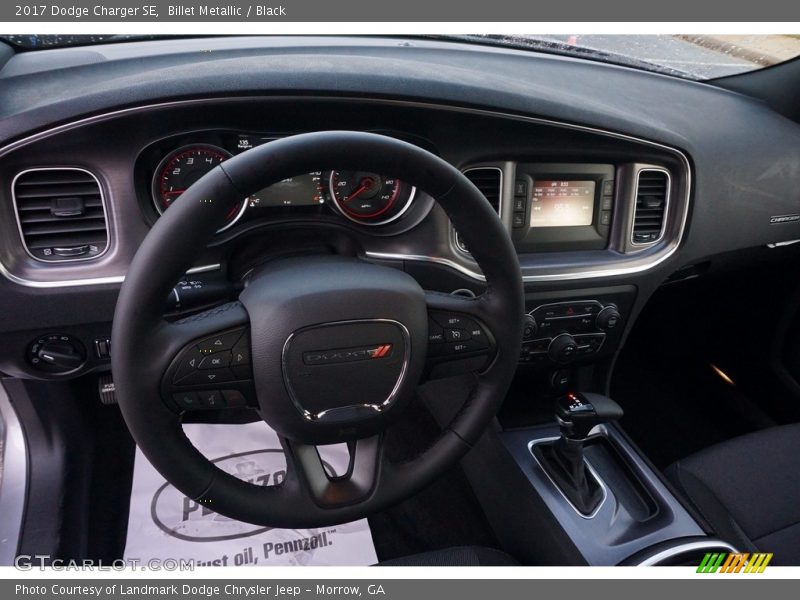 Billet Metallic / Black 2017 Dodge Charger SE