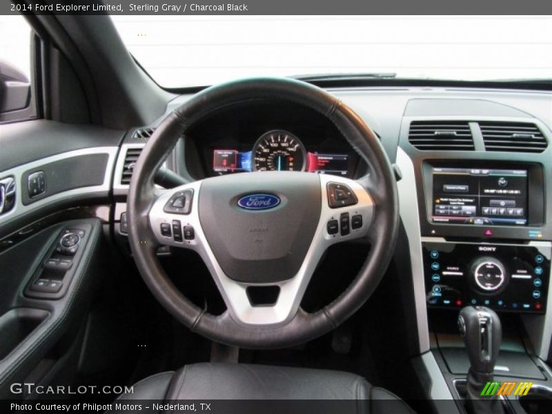 Sterling Gray / Charcoal Black 2014 Ford Explorer Limited