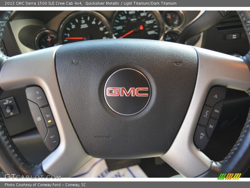 Quicksilver Metallic / Light Titanium/Dark Titanium 2013 GMC Sierra 1500 SLE Crew Cab 4x4