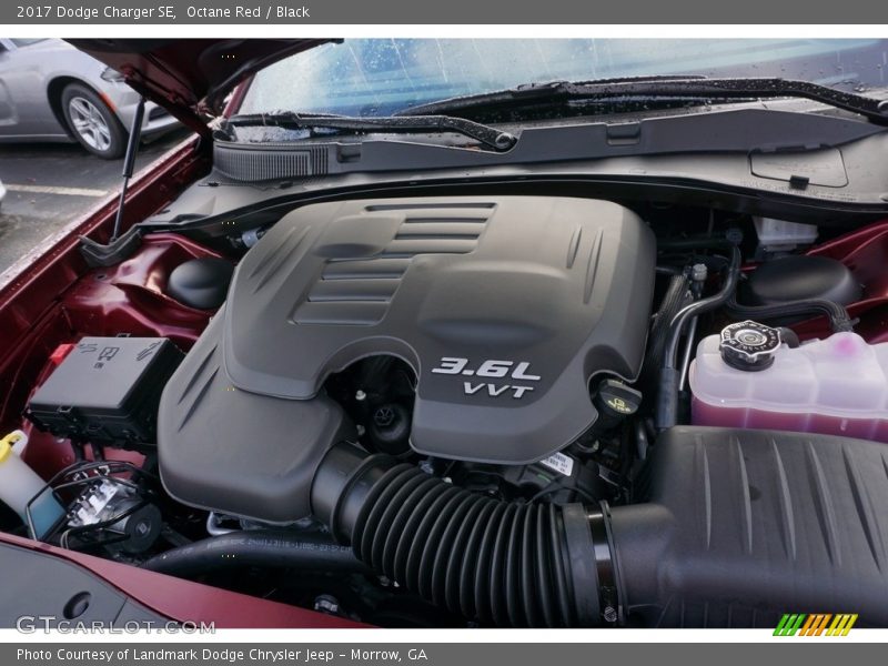 Octane Red / Black 2017 Dodge Charger SE