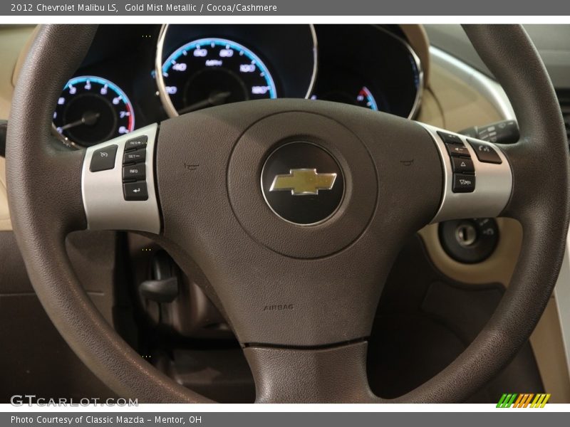 Gold Mist Metallic / Cocoa/Cashmere 2012 Chevrolet Malibu LS
