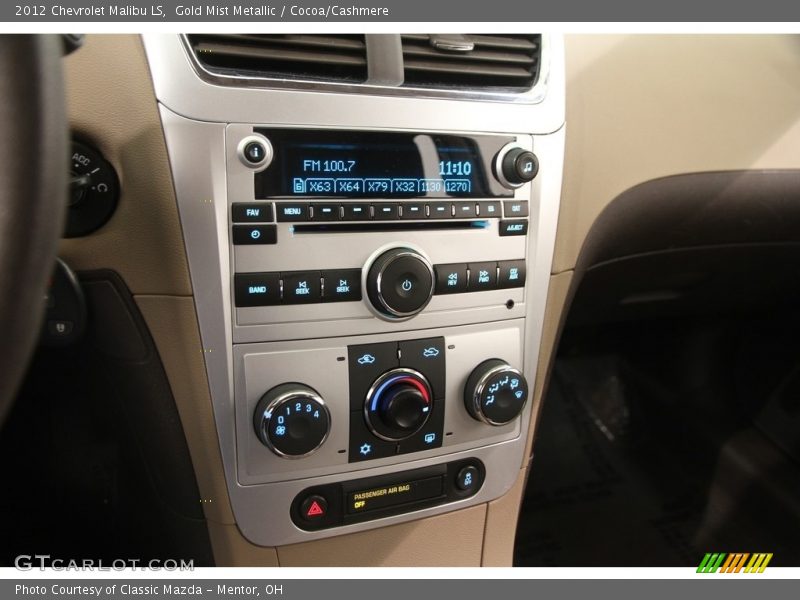 Gold Mist Metallic / Cocoa/Cashmere 2012 Chevrolet Malibu LS