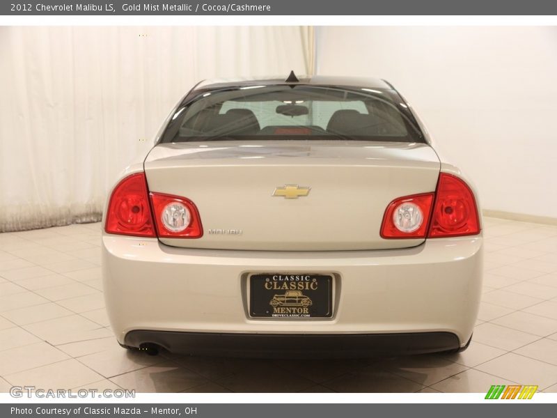 Gold Mist Metallic / Cocoa/Cashmere 2012 Chevrolet Malibu LS