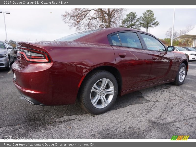 Octane Red / Black 2017 Dodge Charger SE