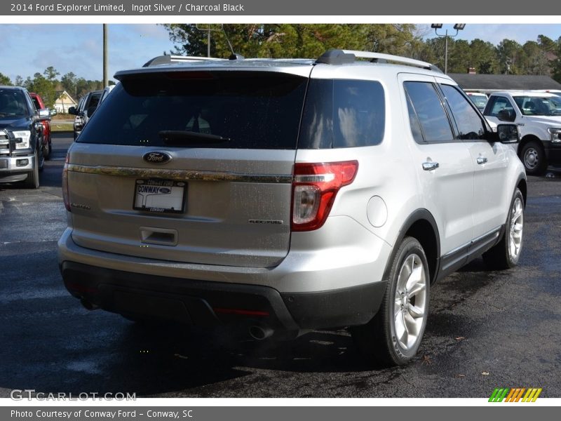 Ingot Silver / Charcoal Black 2014 Ford Explorer Limited