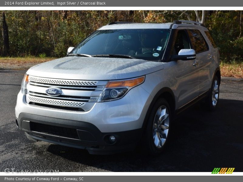 Ingot Silver / Charcoal Black 2014 Ford Explorer Limited