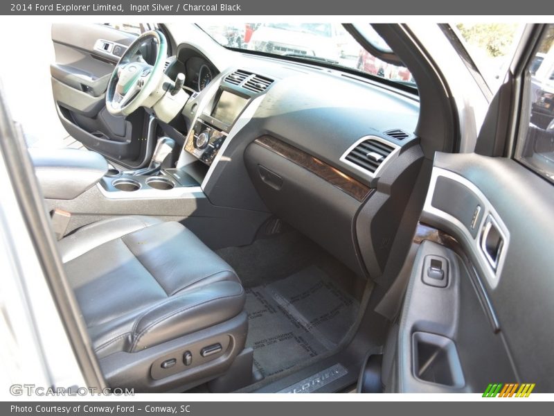 Ingot Silver / Charcoal Black 2014 Ford Explorer Limited