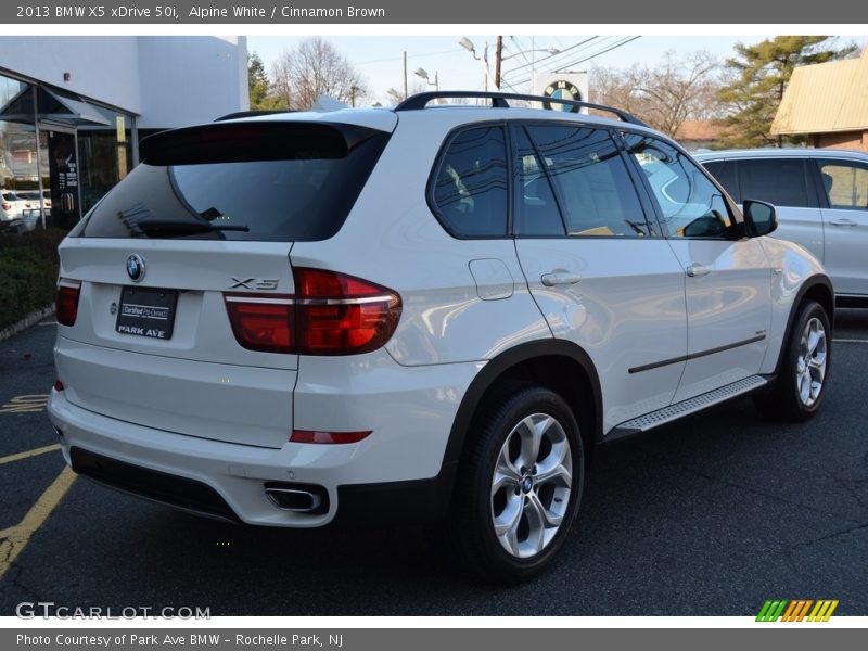 Alpine White / Cinnamon Brown 2013 BMW X5 xDrive 50i