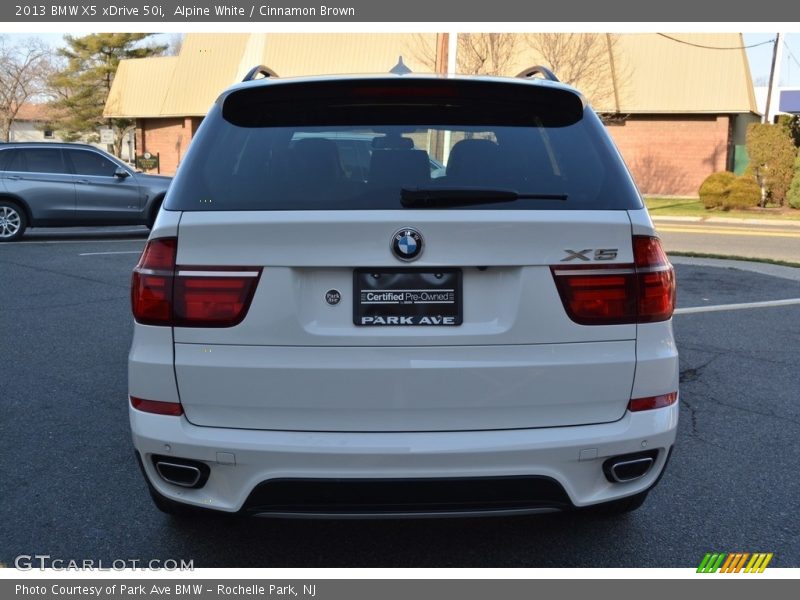 Alpine White / Cinnamon Brown 2013 BMW X5 xDrive 50i