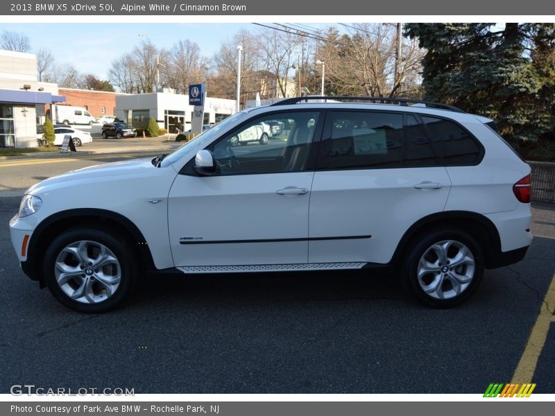 Alpine White / Cinnamon Brown 2013 BMW X5 xDrive 50i