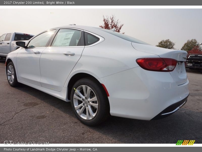 Bright White / Black 2017 Chrysler 200 Limited