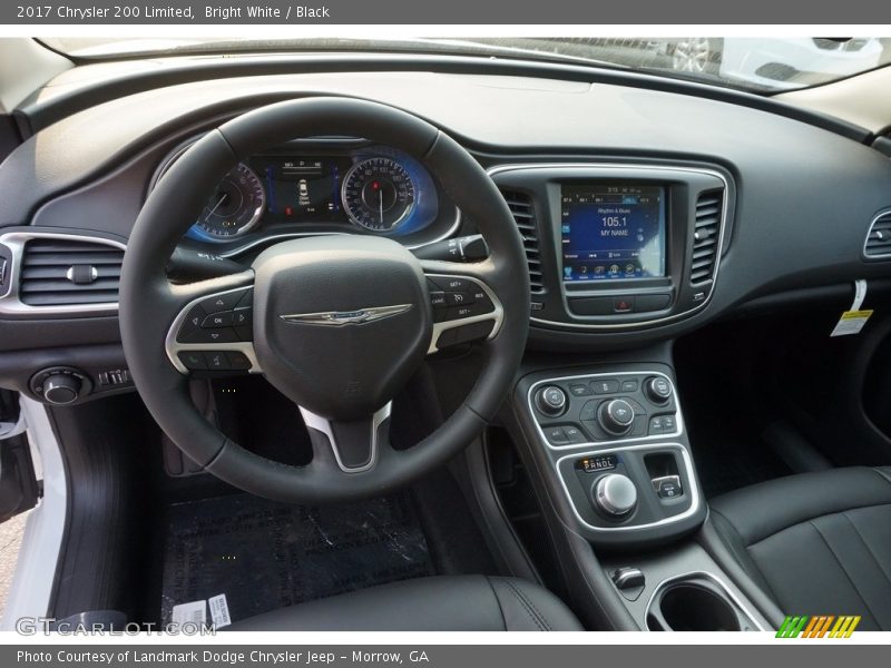 Bright White / Black 2017 Chrysler 200 Limited