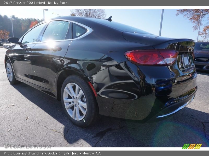 Black / Black 2017 Chrysler 200 Limited