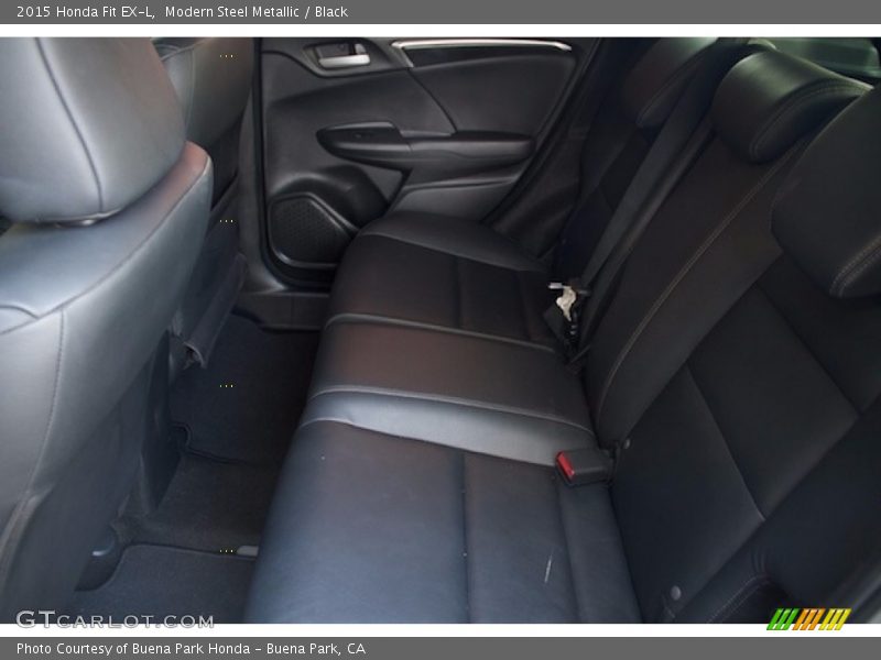 Modern Steel Metallic / Black 2015 Honda Fit EX-L