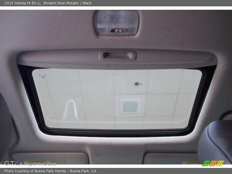 Modern Steel Metallic / Black 2015 Honda Fit EX-L