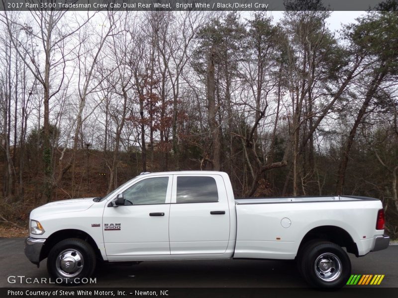 Bright White / Black/Diesel Gray 2017 Ram 3500 Tradesman Crew Cab Dual Rear Wheel