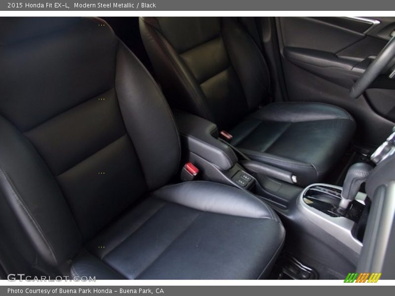 Modern Steel Metallic / Black 2015 Honda Fit EX-L