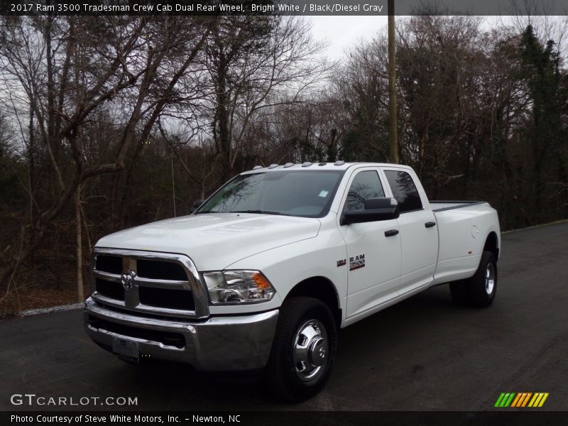 Bright White / Black/Diesel Gray 2017 Ram 3500 Tradesman Crew Cab Dual Rear Wheel