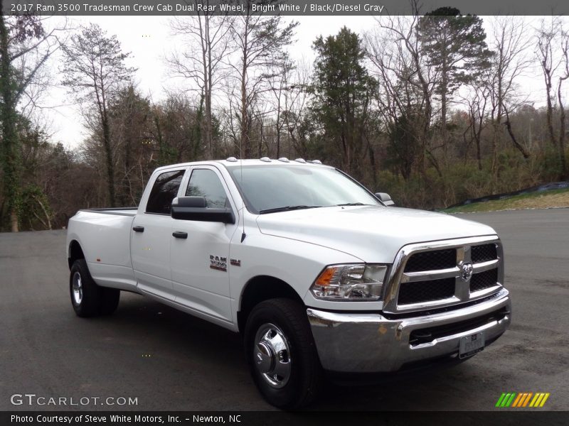 Bright White / Black/Diesel Gray 2017 Ram 3500 Tradesman Crew Cab Dual Rear Wheel