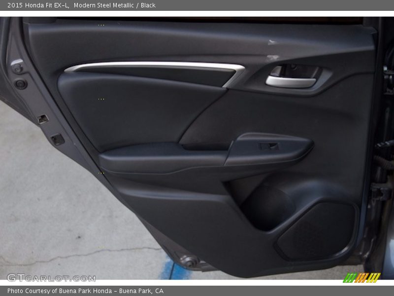Modern Steel Metallic / Black 2015 Honda Fit EX-L