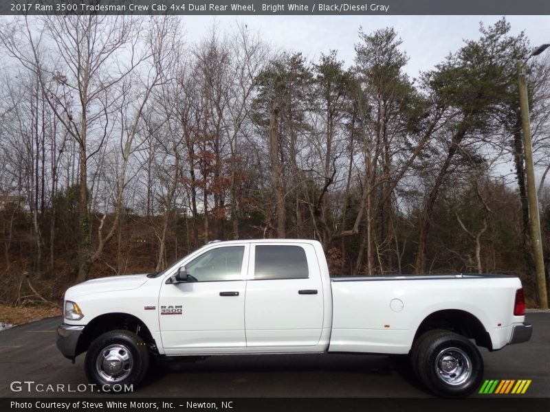Bright White / Black/Diesel Gray 2017 Ram 3500 Tradesman Crew Cab 4x4 Dual Rear Wheel