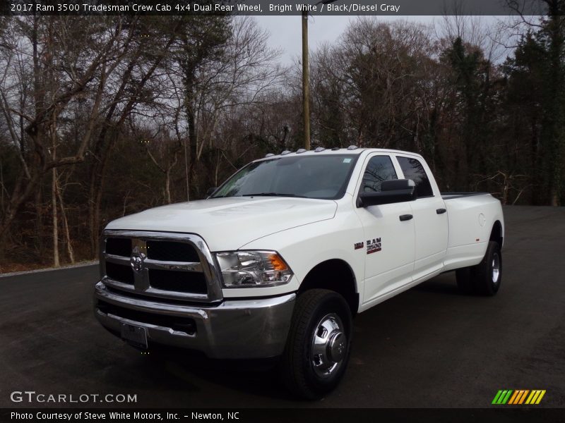 Bright White / Black/Diesel Gray 2017 Ram 3500 Tradesman Crew Cab 4x4 Dual Rear Wheel
