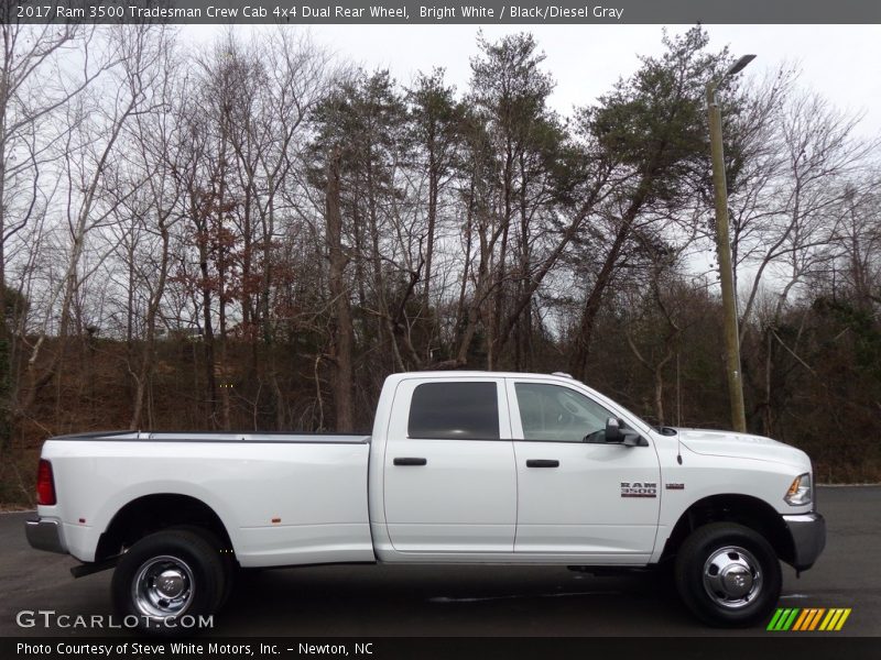 Bright White / Black/Diesel Gray 2017 Ram 3500 Tradesman Crew Cab 4x4 Dual Rear Wheel