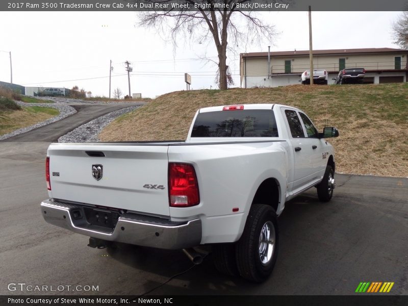 Bright White / Black/Diesel Gray 2017 Ram 3500 Tradesman Crew Cab 4x4 Dual Rear Wheel