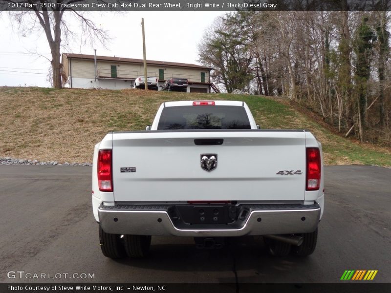 Bright White / Black/Diesel Gray 2017 Ram 3500 Tradesman Crew Cab 4x4 Dual Rear Wheel